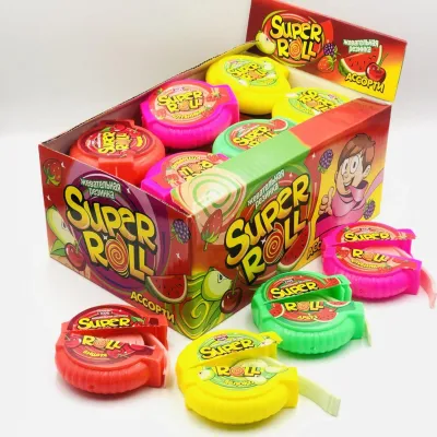 Жевательная резинка "SUPER ROLL" ассорти  уп/24шт*10гр